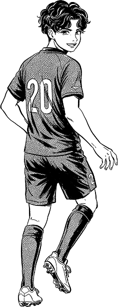 都筑かんな選手の全身イラスト