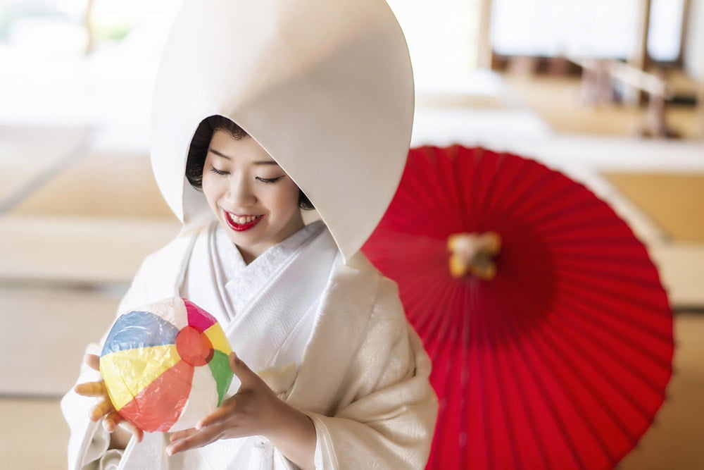 白無垢で。「いい人と巡り合って」